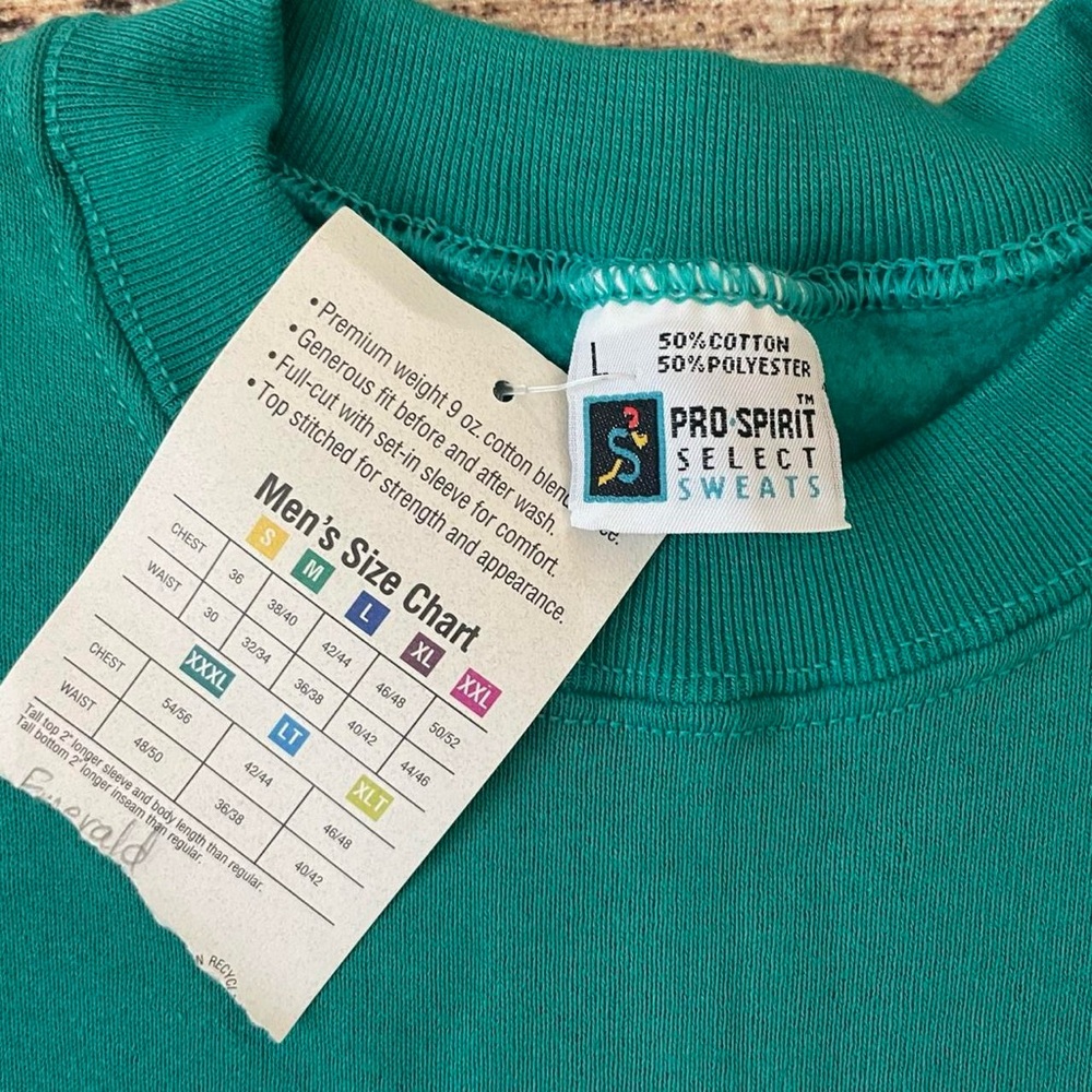 Vintage Deadstock Teal Crewneck Sweater - Picture 3 of 5